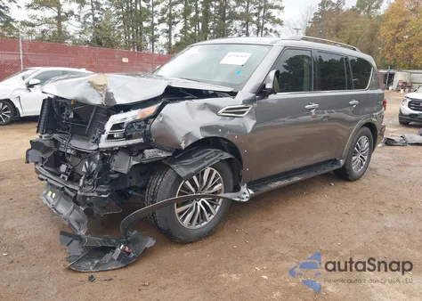 2021 Nissan Armada Sl 2Wd z USA, uszkodzony, nr VIN JN8AY2BA6M9374083